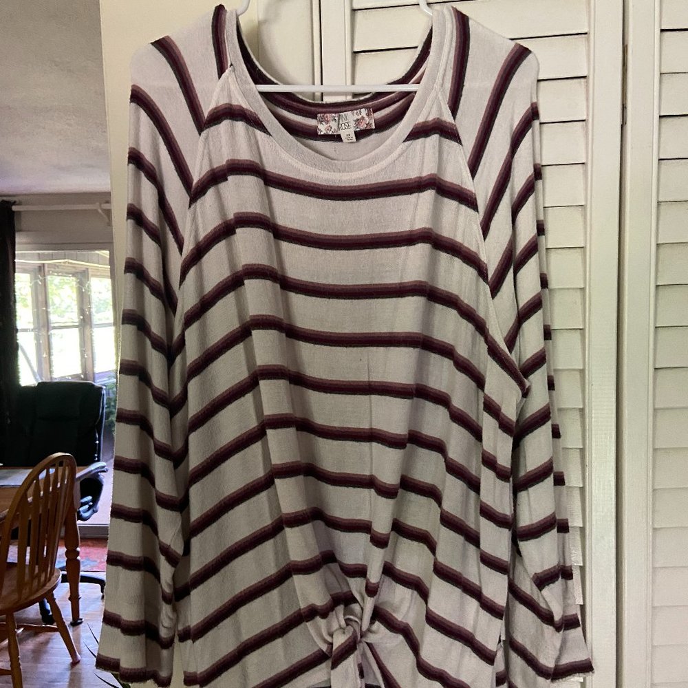Oversized striped sweater